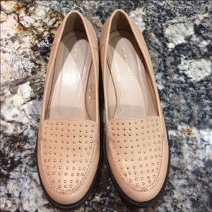 Leather studded dress shoe flats Kurt Geiger